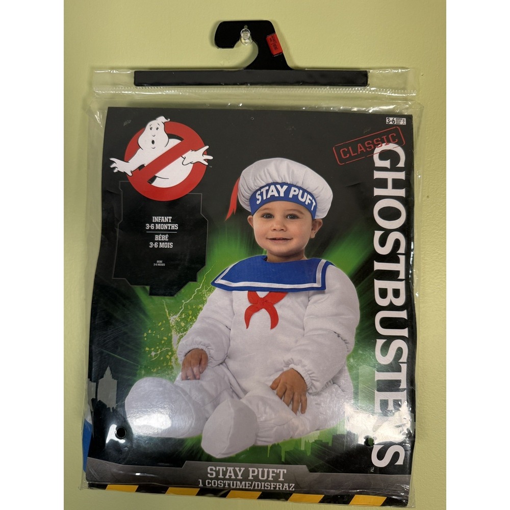 Ghostbusters Stay Puft Marshmallow Halloween Baby Costume 3-6 Months brand new